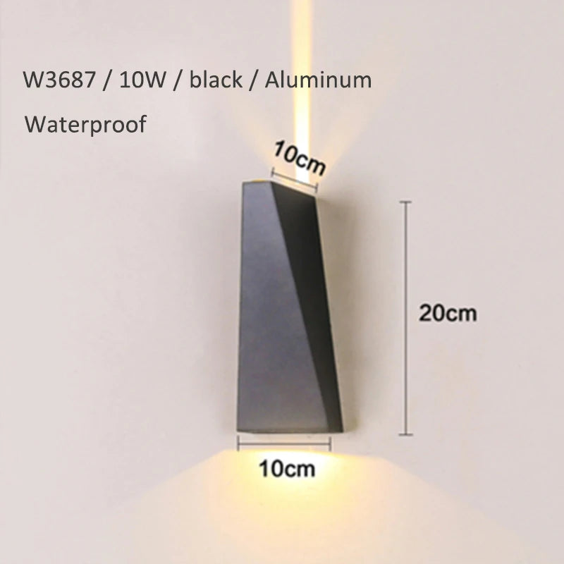 10W LED Wall Lamp Dual Heads Waterproof - Shine Room