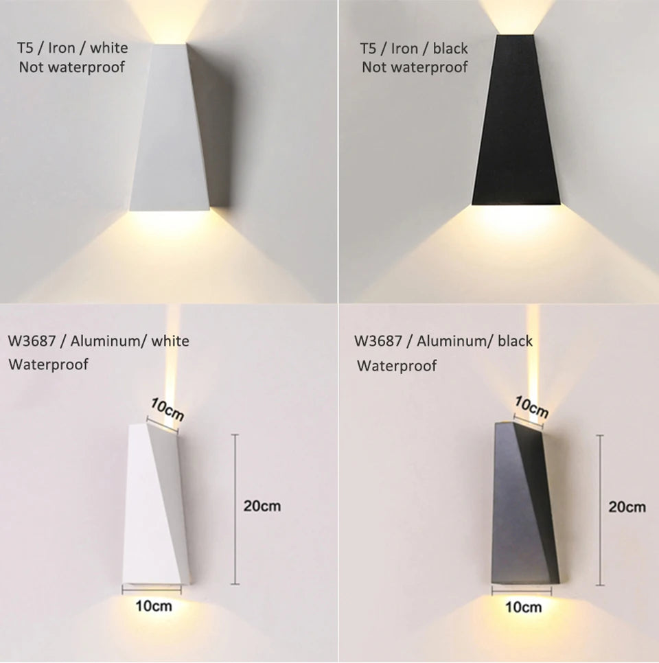 10W LED Wall Lamp Dual Heads Waterproof - Shine Room