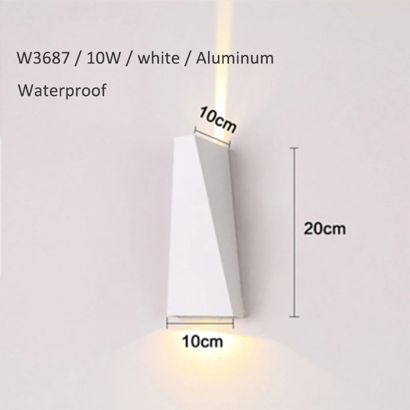 10W LED Wall Lamp Dual Heads Waterproof - Shine Room
