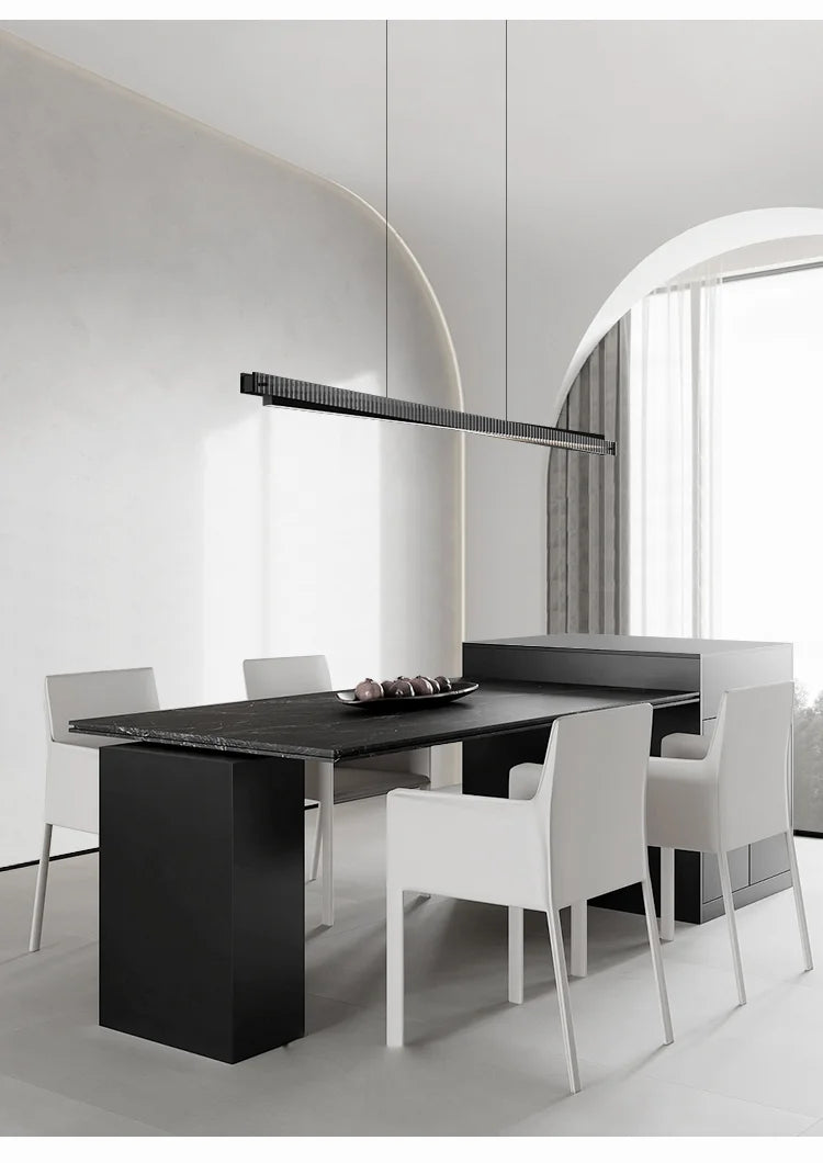 Aluminum Glass Bar Shape Pendant Light - Shine Room