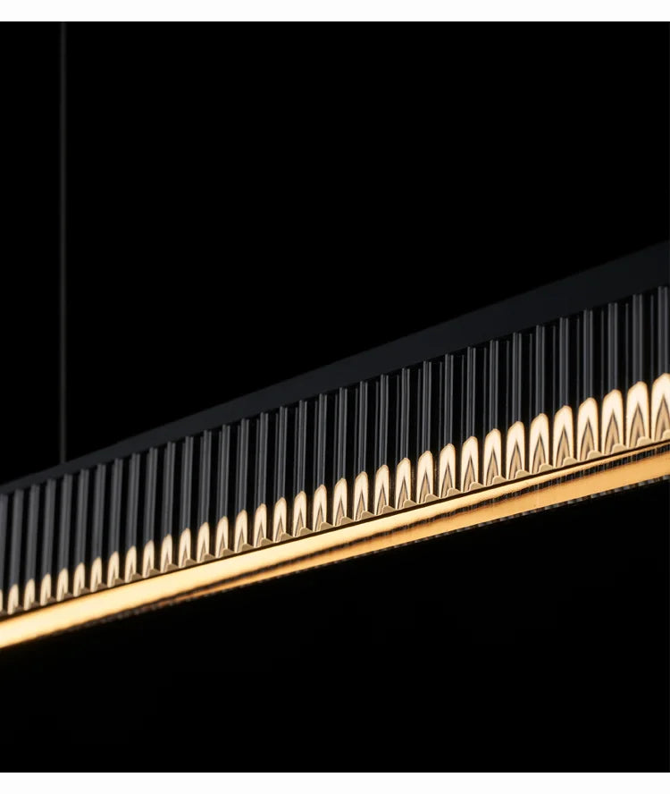 Aluminum Glass Bar Shape Pendant Light - Shine Room