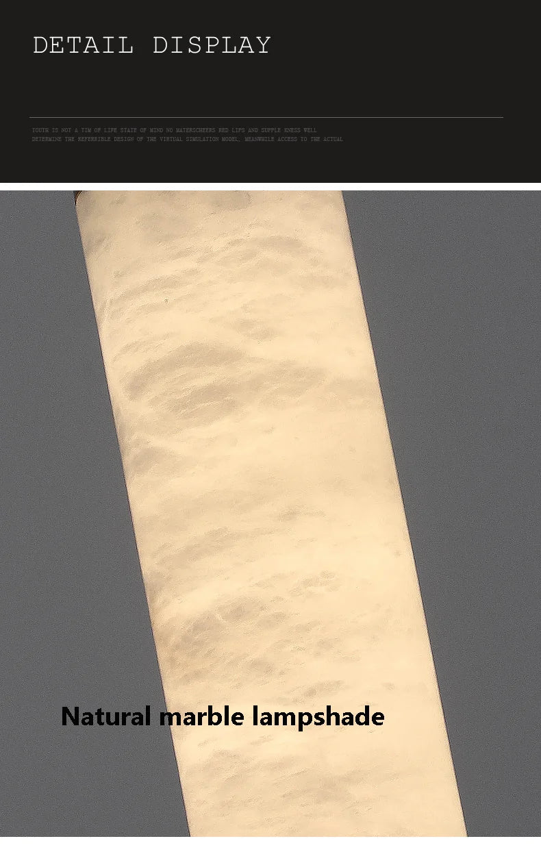 Copper Marble Small LED Chandelier Modern - Shine Room