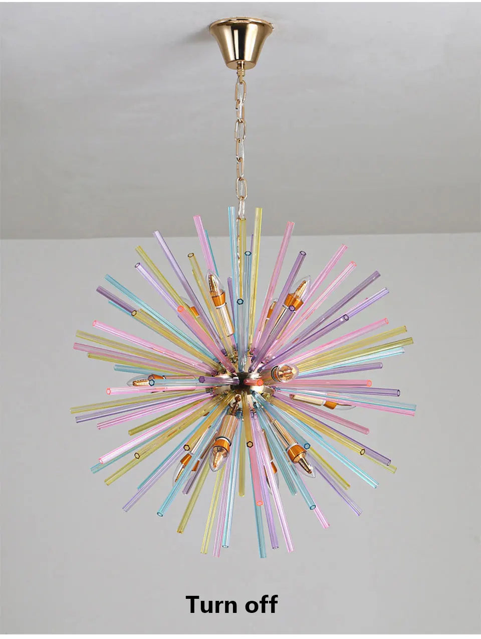 Creative Dandelion Chandelier Glass Colorful Light - Shine Room