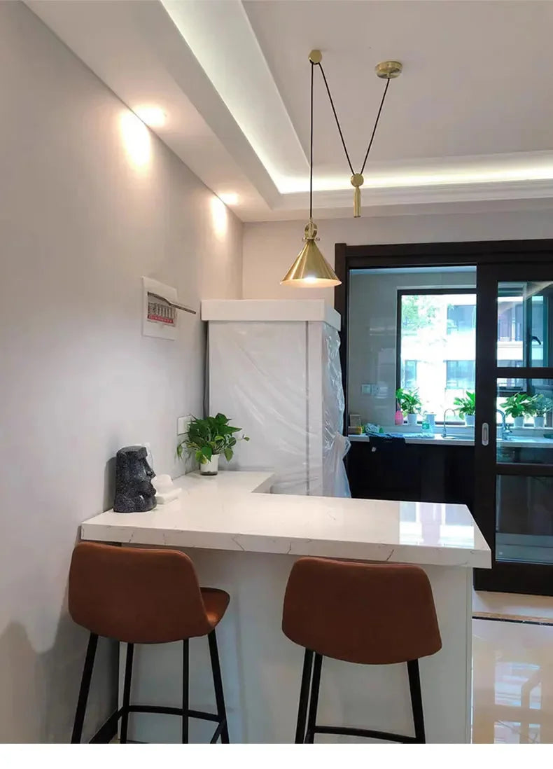 Creative Lifting Pulley Pendant Lights E27 Lamp - Shine Room