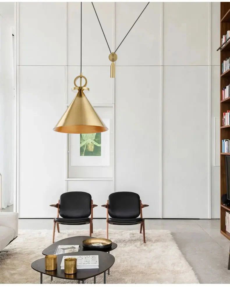 Creative Lifting Pulley Pendant Lights E27 Lamp - Shine Room