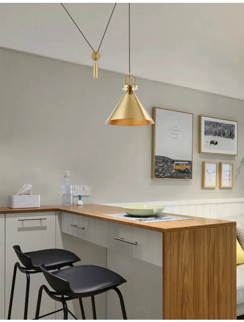 Creative Lifting Pulley Pendant Lights E27 Lamp - Shine Room