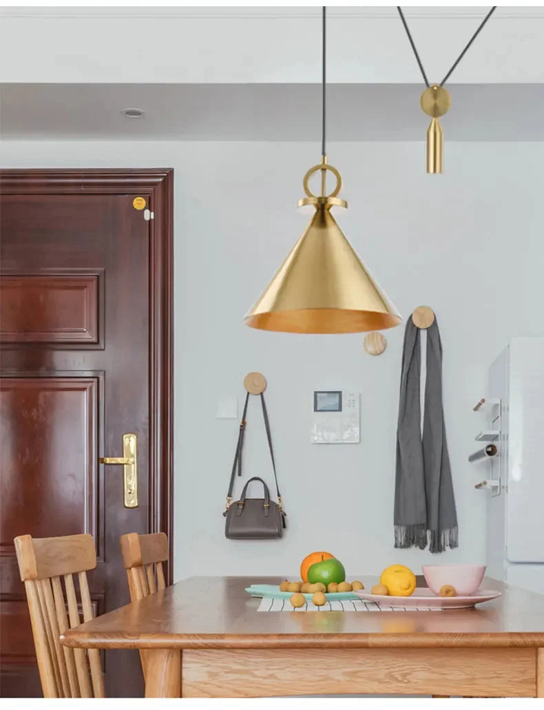 Creative Lifting Pulley Pendant Lights E27 Lamp - Shine Room