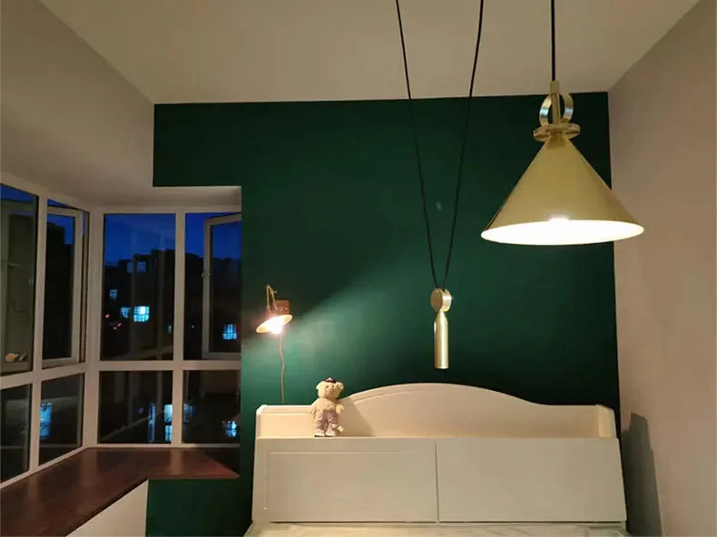 Creative Lifting Pulley Pendant Lights E27 Lamp - Shine Room