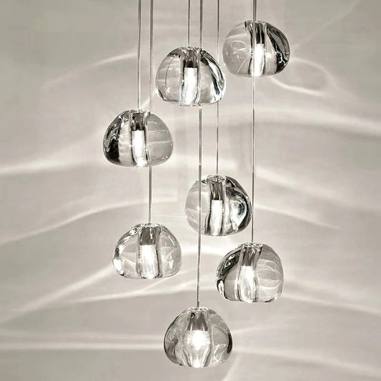 Hanging Staircase Pendant Light Crystal Ball - Shine Room