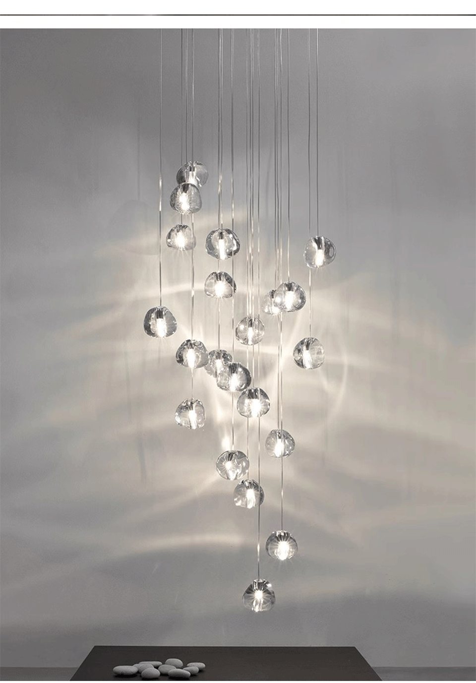 Hanging Staircase Pendant Light Crystal Ball - Shine Room