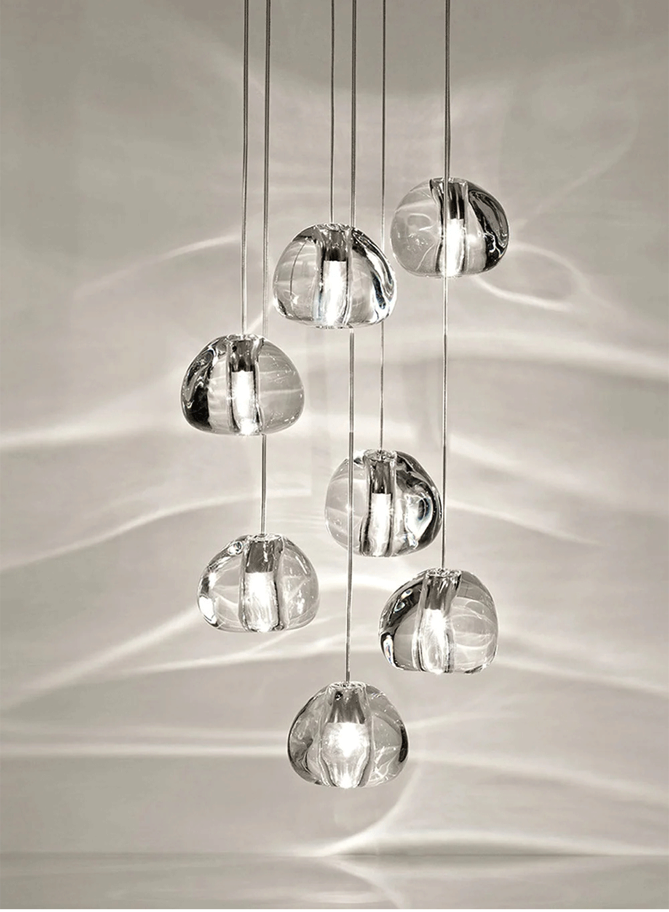 Hanging Staircase Pendant Light Crystal Ball - Shine Room