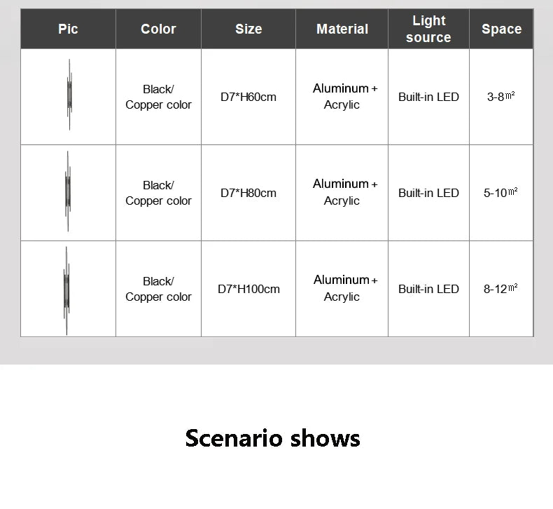 LED Long Wall Lamp Modern Bedroom Light - Shine Room