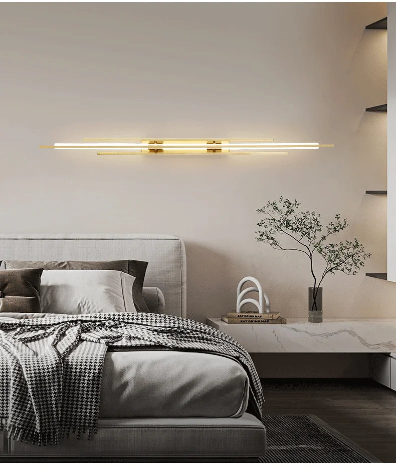 LED Long Wall Lamp Modern Bedroom Light - Shine Room