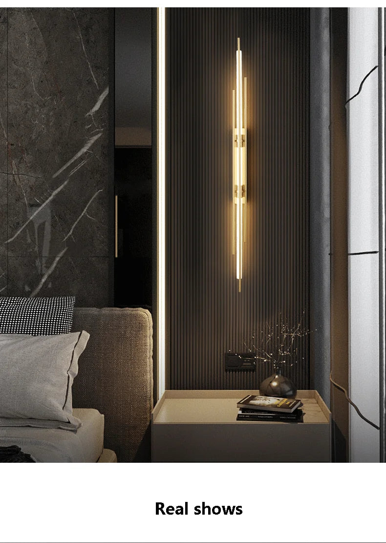 LED Long Wall Lamp Modern Bedroom Light - Shine Room