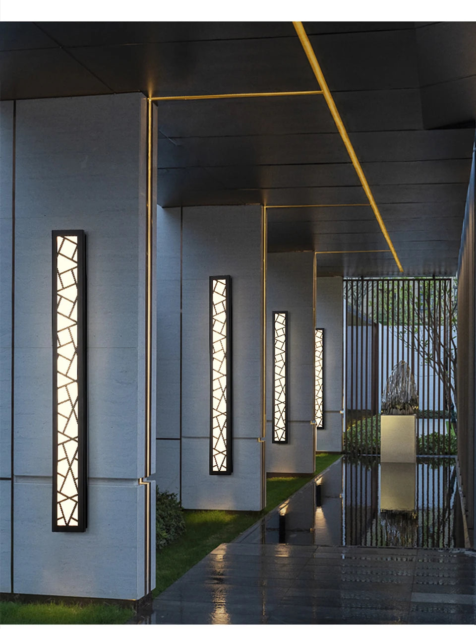 LED Outdoor Long Wall Light IP65 Waterproof - Shine Room