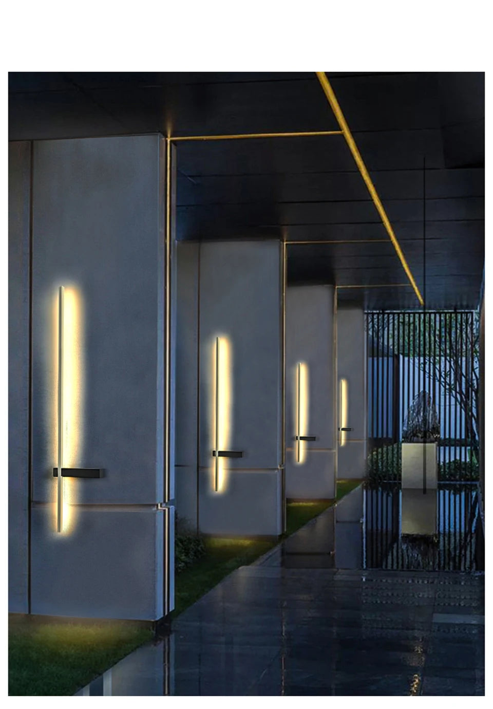 LED Outdoor Long Wall Light Waterproof IP54 - Shine Room