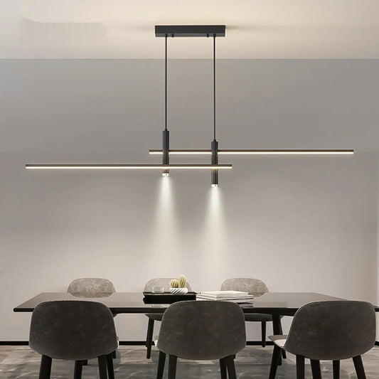 LED Pendant Light Adjustable Linear Chandelier - Shine Room