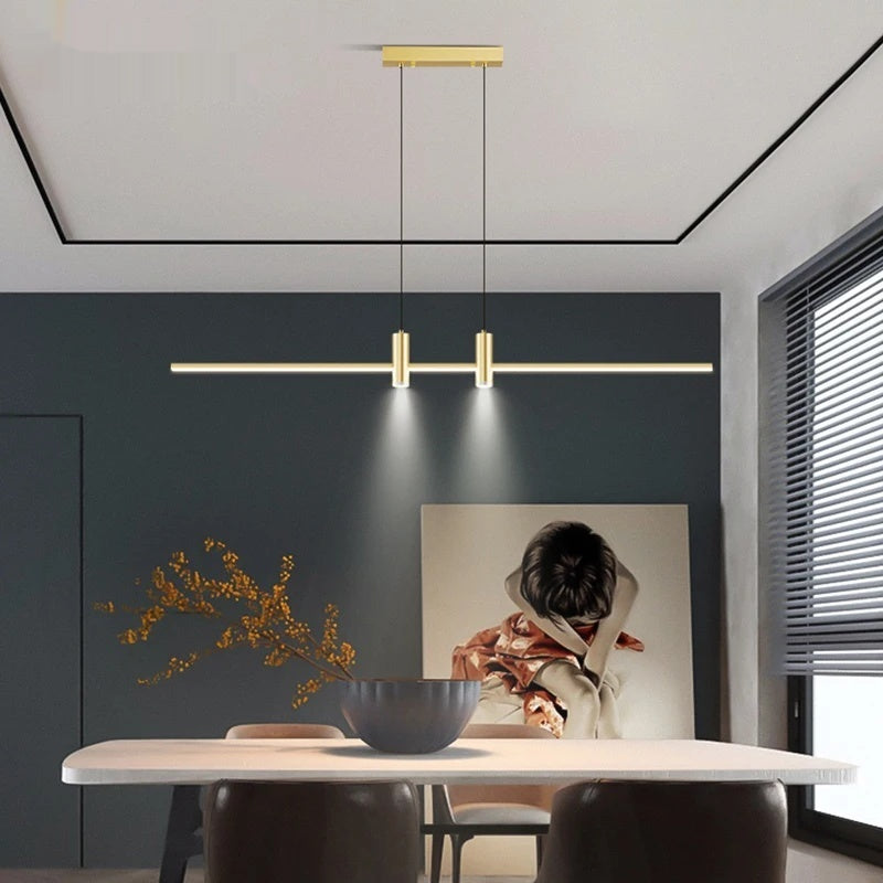 LED Pendant Light Adjustable Linear Chandelier - Shine Room
