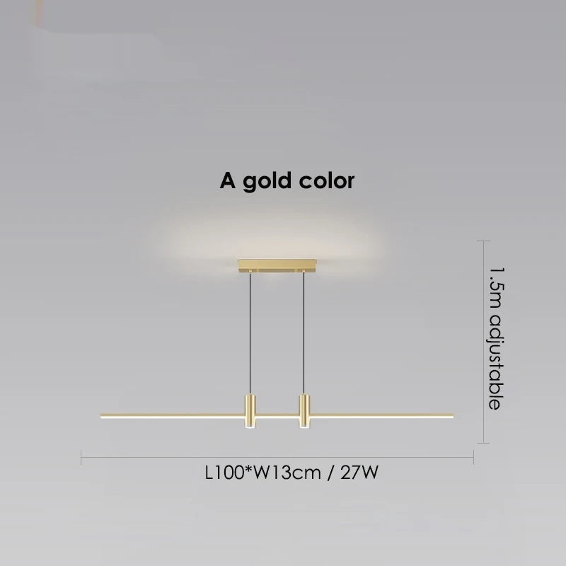 LED Pendant Light Adjustable Linear Chandelier - Shine Room