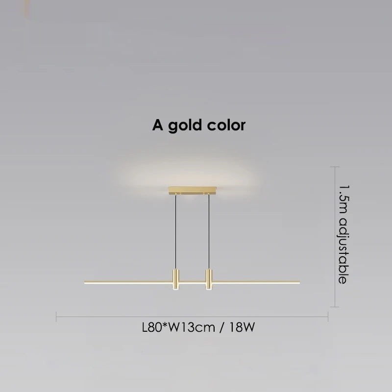 LED Pendant Light Adjustable Linear Chandelier - Shine Room