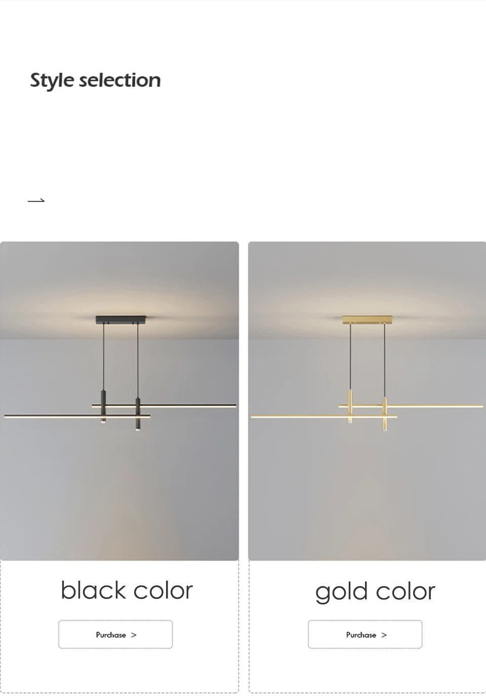 LED Pendant Light Adjustable Linear Chandelier - Shine Room