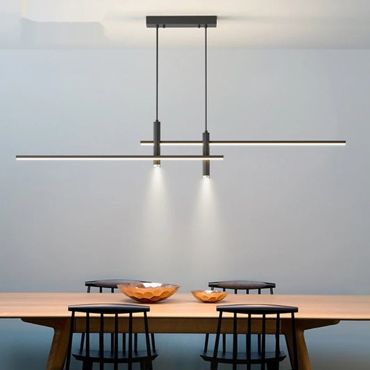 LED Pendant Light Adjustable Linear Chandelier - Shine Room