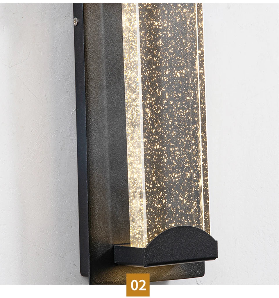 LED Wall Lighting PIR Motion Sensor Crystal Outdoor - Shine Room