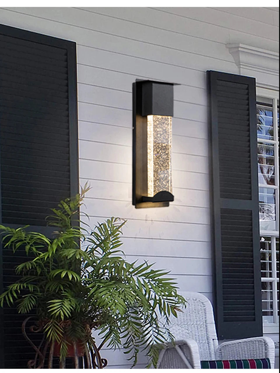 LED Wall Lighting PIR Motion Sensor Crystal Outdoor - Shine Room