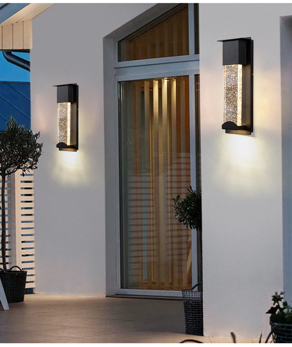 LED Wall Lighting PIR Motion Sensor Crystal Outdoor - Shine Room