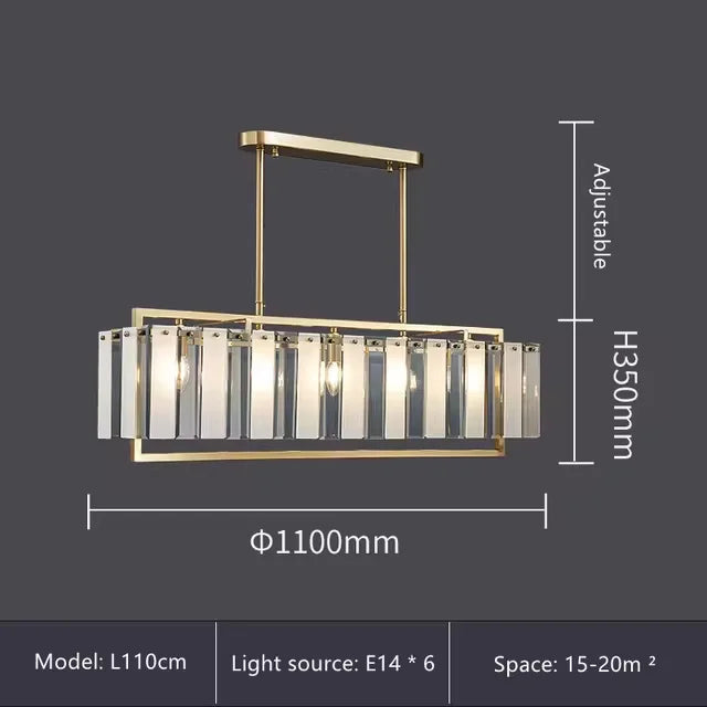 Luxury Crystal Chandelier Gold Raindrop Pendant - Shine Room