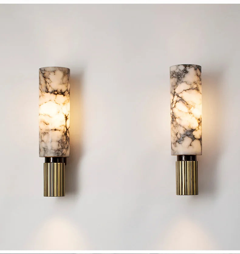 Luxury Marble Wall Lamp Vintage Sconce - Shine Room