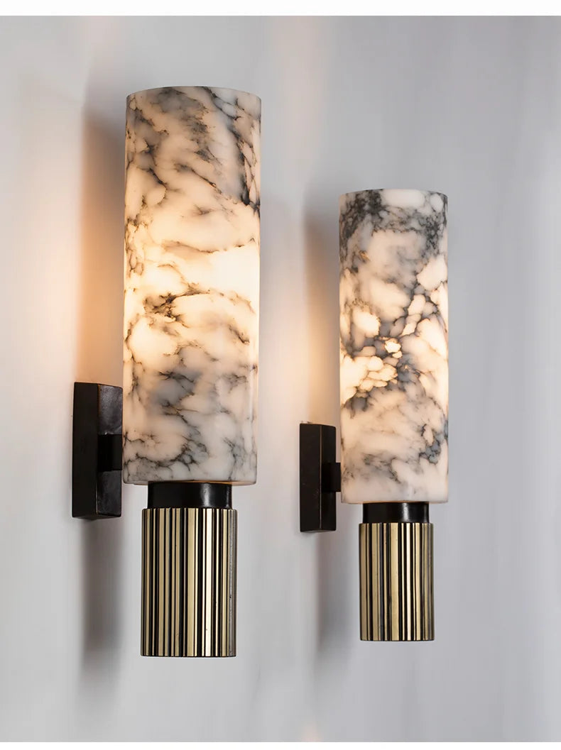 Luxury Marble Wall Lamp Vintage Sconce - Shine Room