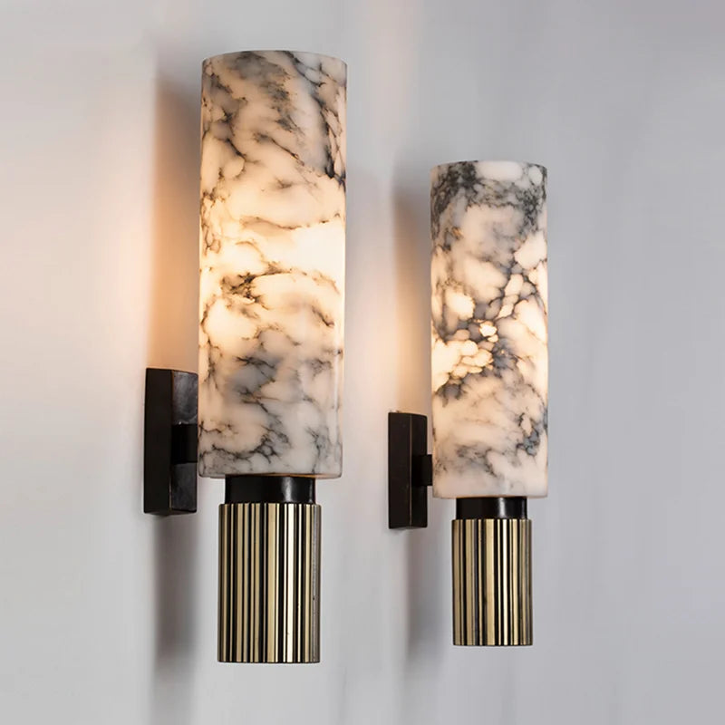 Luxury Marble Wall Lamp Vintage Sconce - Shine Room