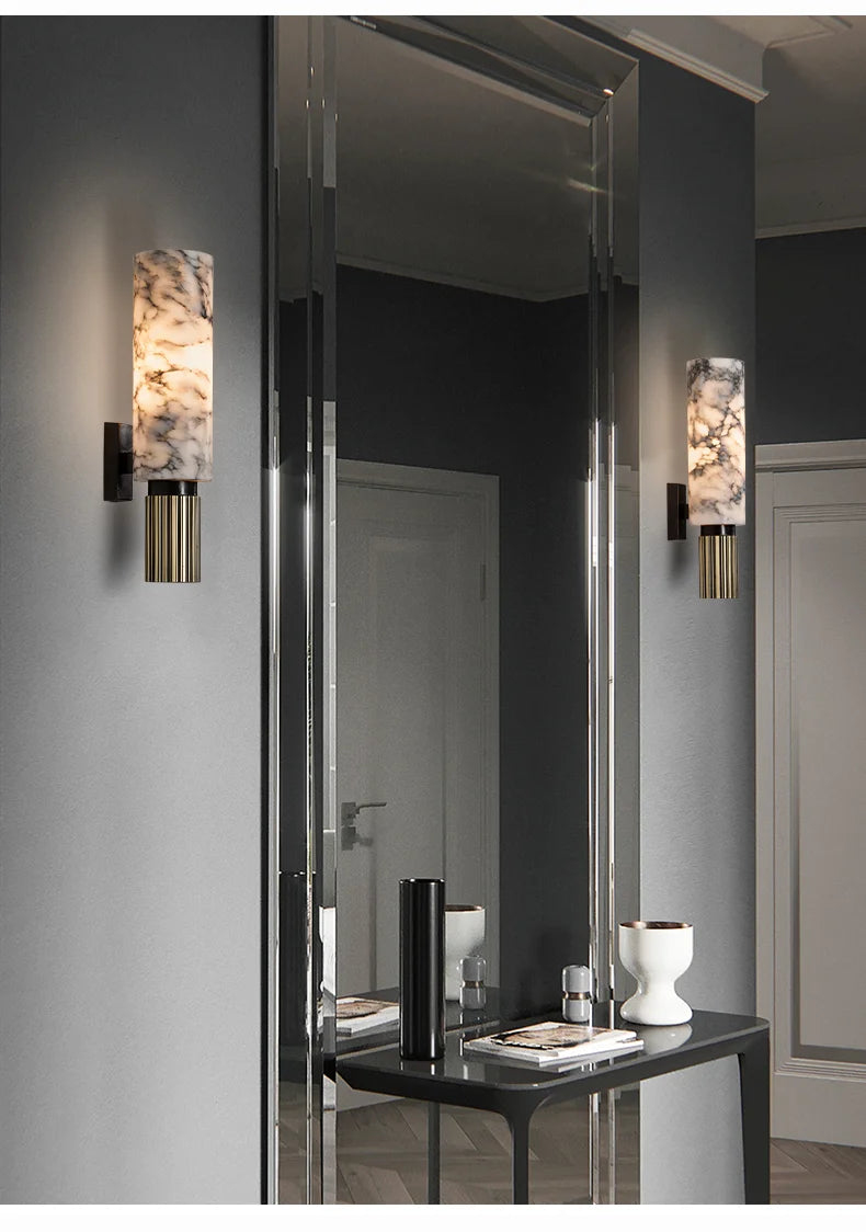 Luxury Marble Wall Lamp Vintage Sconce - Shine Room