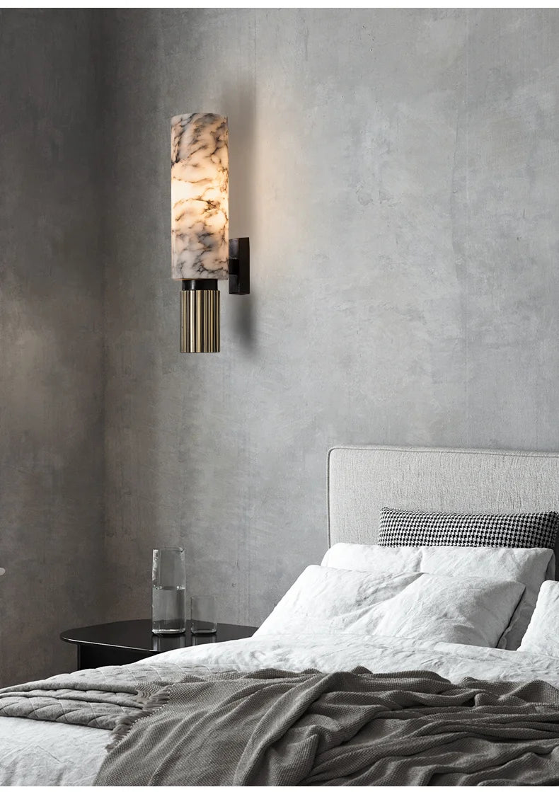 Luxury Marble Wall Lamp Vintage Sconce - Shine Room