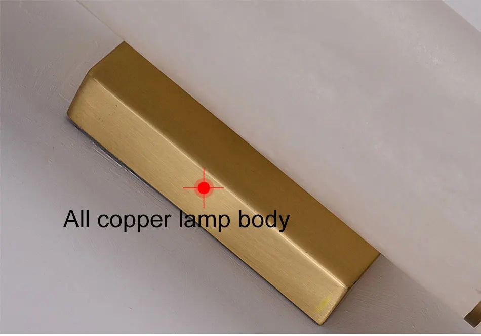 Luxury Marble Wall Sconce Copper Gold Lamp - Shine Room