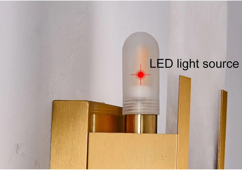 Luxury Marble Wall Sconce Copper Gold Lamp - Shine Room