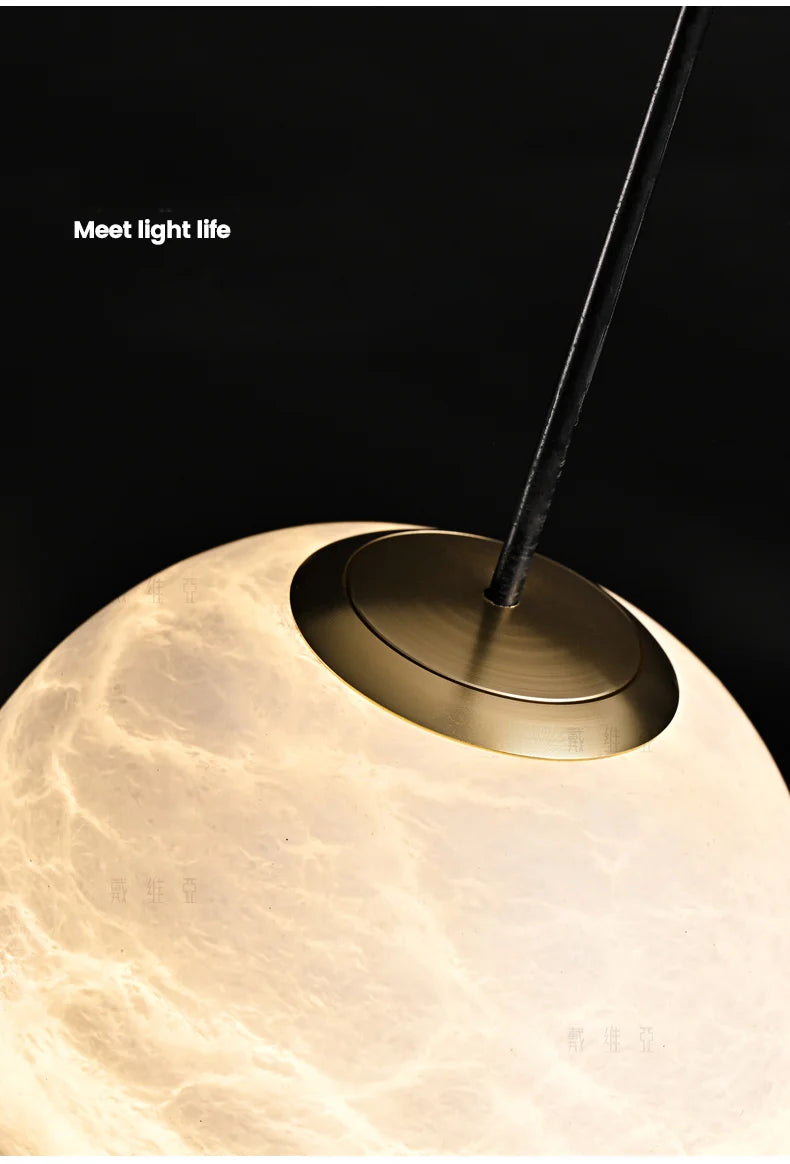 Marble Chandelier Modern Pendant Light - Shine Room