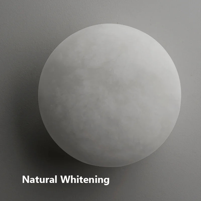 Marble Copper Wall Lamp Round Luxury - Shine Room