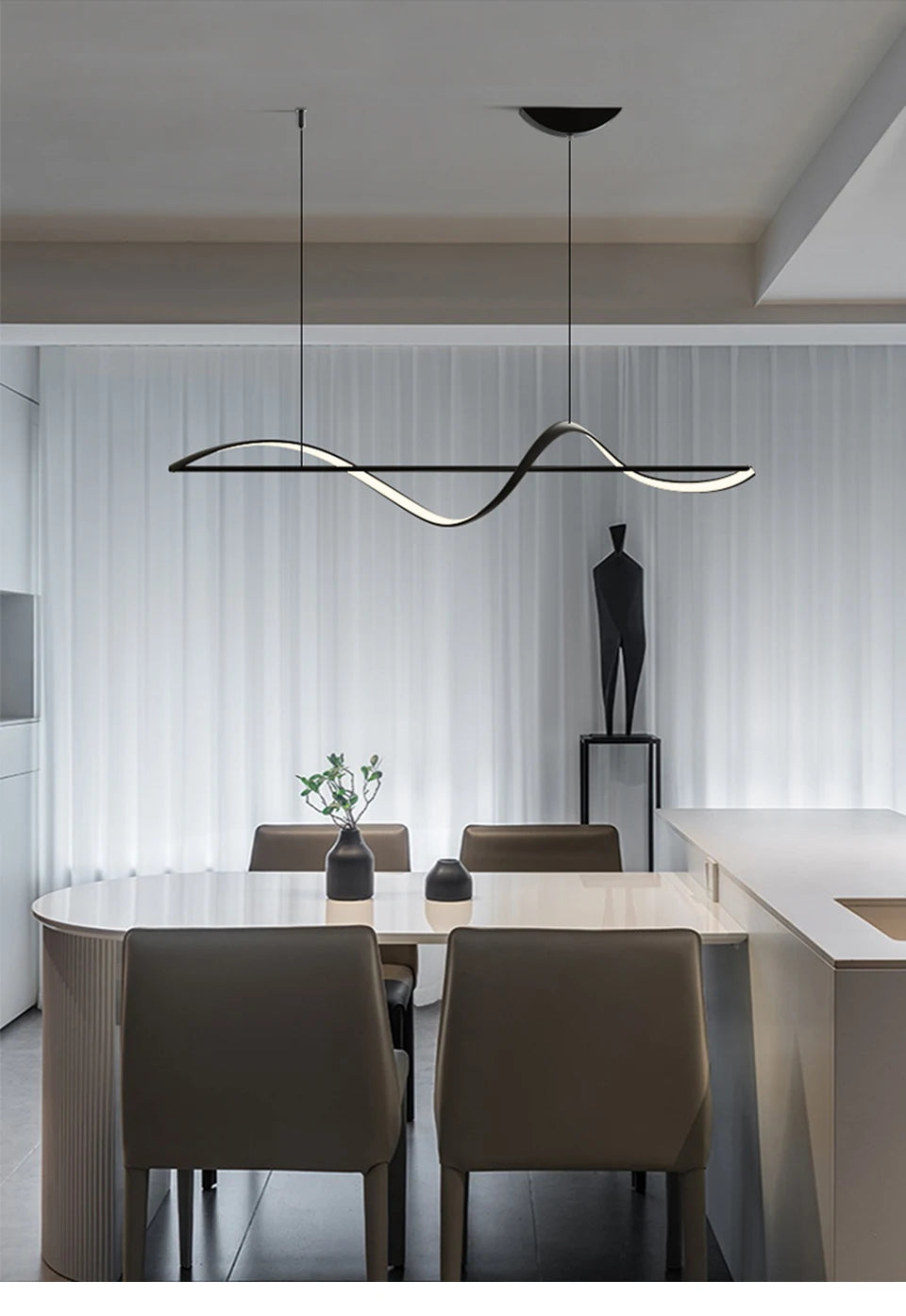 Minimalist LED Pendant Lighting Dimmable Chandelier - Shine Room