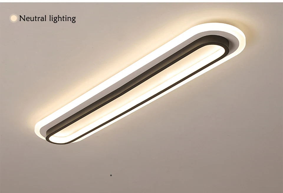 Minimalist Long LED Ceiling Light Strip - Shine Room