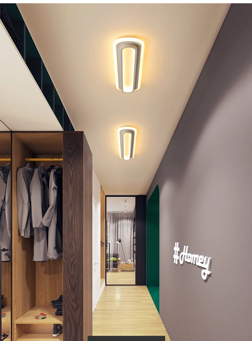 Minimalist Long LED Ceiling Light Strip - Shine Room