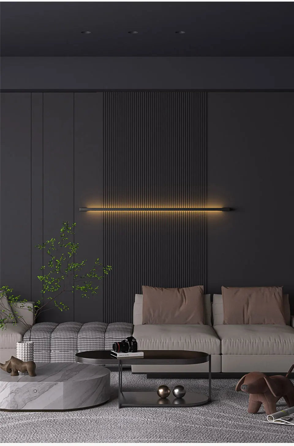Minimalist Long Wall Lamp LED Mounted Light - Shine Room