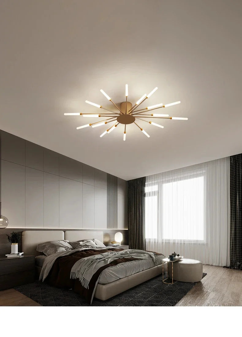 Modern Art Ceiling Light LED Luster Indoor - Shine Room