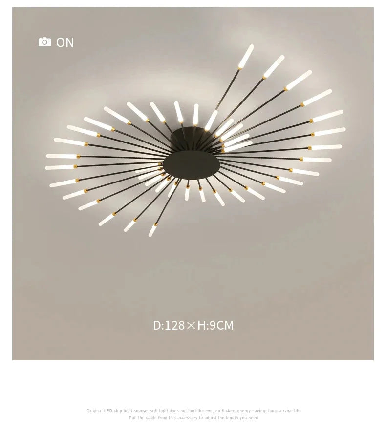 Modern Art Ceiling Light LED Luster Indoor - Shine Room