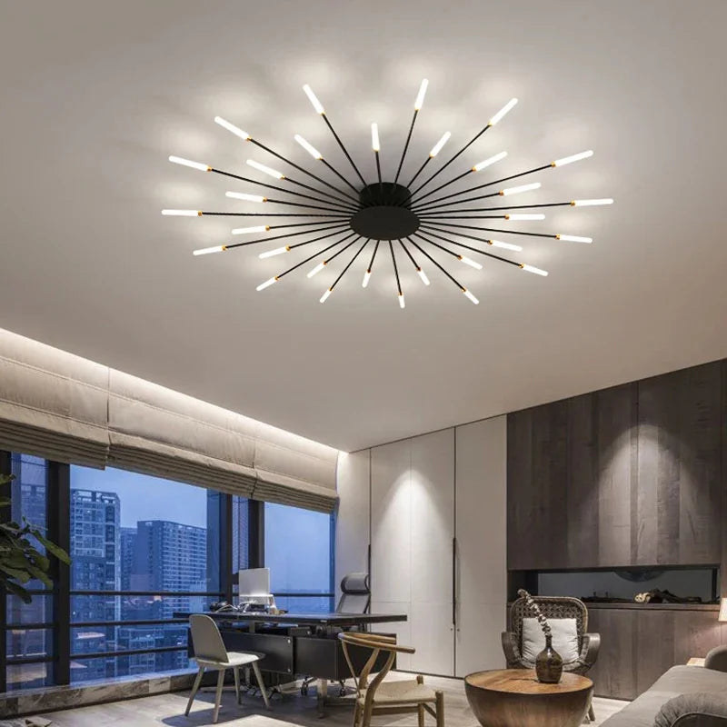 Modern Art Ceiling Light LED Luster Indoor - Shine Room