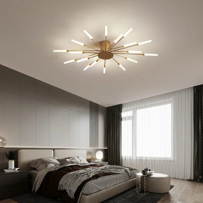 Modern Art Ceiling Light LED Luster Indoor - Shine Room