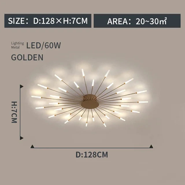 Modern Art Ceiling Light LED Luster Indoor - Shine Room