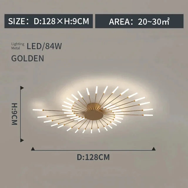 Modern Art Ceiling Light LED Luster Indoor - Shine Room