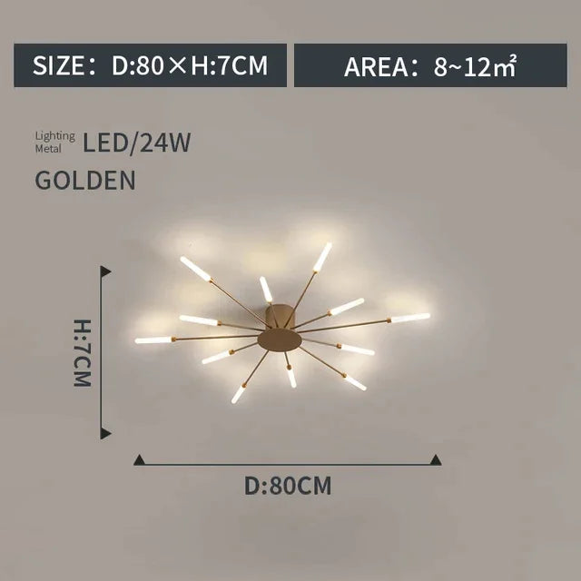 Modern Art Ceiling Light LED Luster Indoor - Shine Room